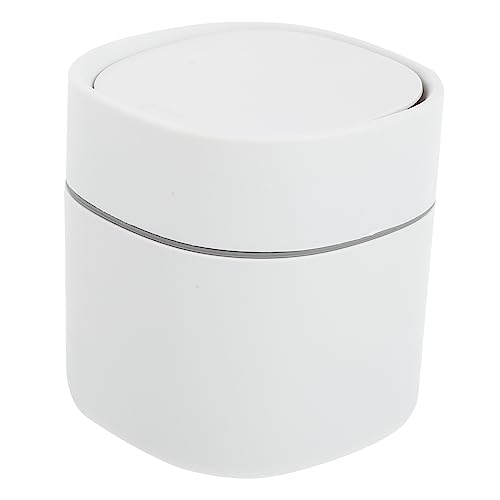 CIYODO Mini Tischabfalleimer mit Deckel Praktischer Abfallbehälter für Büro und Zuhause Kompakter Mülleimer für Küchentücher und Kleine Abfälle Stilvolles Design Weiß CIYODO Mini Tischabfalleimer mit Deckel Praktischer Abfallbehälter für Büro und Zuhause Kompakter Mülleimer für Küchentücher und Kleine Abfälle Stilvolles Design Weiß von CIYODO