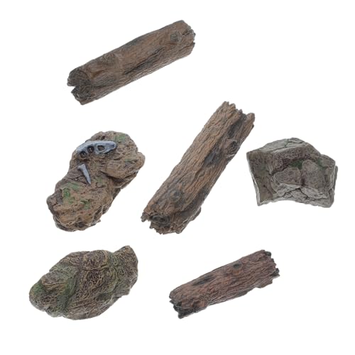 CIYODO Miniatur Garten Dekoration Teiliges DIY Zubehör mit Baumstümpfen und Kunststeinen für Mikrolandschaften und Szenenmodelle für Kreative Bastelprojekte von CIYODO