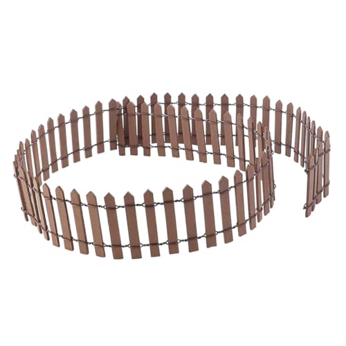 CIYODO Miniatur Zaun Flexibel Biegbar Brauner Gartenzaun für Puppenhaus DIY Landschaft Blumentopf Dekoration Handwerkszubehör für Garten und Märchenwelt CIYODO Miniatur Zaun Flexibel Biegbar Brauner Gartenzaun für Puppenhaus DIY Landschaft Blumentopf Dekoration Handwerkszubehör für Garten und Märchenwelt von CIYODO