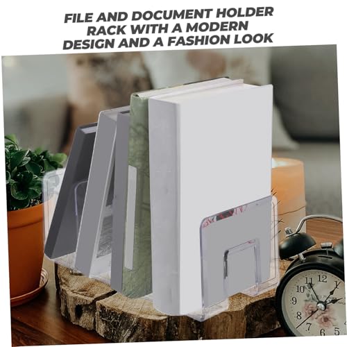 CIYODO Multifunktionaler Datei Organizer Transparent Weiß Moderner Dokumentenhalter für Büro Schreibtisch und Zuhause Praktisches Ablagerack für Bücher Akten und Ordner CIYODO Multifunktionaler Datei Organizer Transparent Weiß Moderner Dokumentenhalter für Büro Schreibtisch und Zuhause Praktisches Ablagerack für Bücher Akten und Ordner von CIYODO