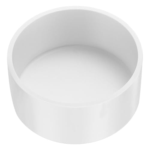 CIYODO PVC Rohrendkappe aus Robustem PVC Langlebiger Rohrstopfen Adapter Vielseitig Einsetzbar für Wasserleitungen in Industrie Bau und Haushalt Weißer Schutzdeckel von CIYODO