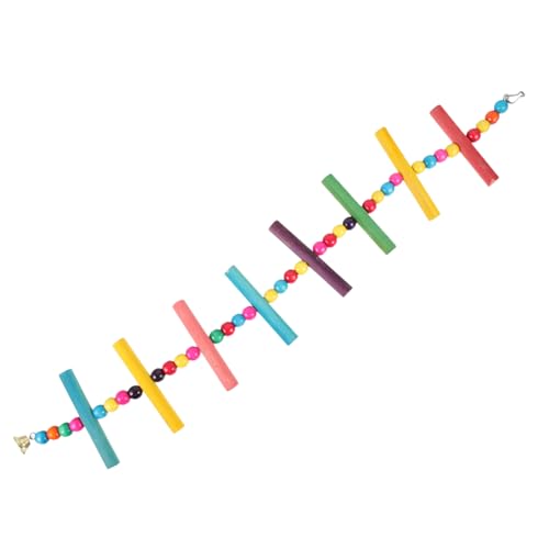 CIYODO Papageienkletterleiter aus Stabilem Verschleißfestem Material Hängend mit Hakensicherung Fördert Koordination und Balance Geeignet als Käfigzubehör für Sittiche und Kleine Vögel von CIYODO