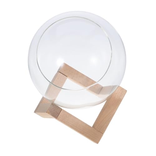 CIYODO Pflanzenterrarium mit Holzständer Hydroponischer Desktop Glasbehälter Einzigartiger Mikro Landschafts Vase Kompakt Langlebig Stilvolle Zimmerpflanzen Dekoration für Zuhause und CIYODO Pflanzenterrarium mit Holzständer Hydroponischer Desktop Glasbehälter Einzigartiger Mikro Landschafts Vase Kompakt Langlebig Stilvolle Zimmerpflanzen Dekoration für Zuhause und von CIYODO