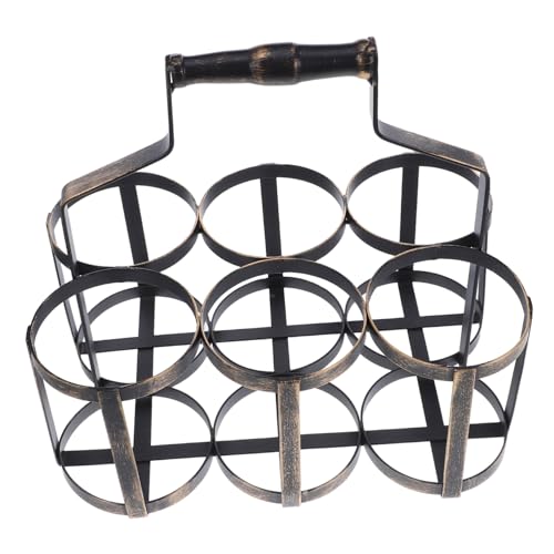 CIYODO Picknick Weinträgerkorb Weinaufbewahrungskorb Hochzeits Weinpräsentationskorb Weinaufbewahrungsflaschenhalter Weinflaschenpräsentationsständer Weinaufbewahrungsregal Aus von CIYODO