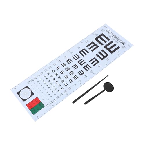 CIYODO Portables Sehschärfe testset mit E chart Augenklappe und Handzeiger Vielseitiges Visuelles Testgerät für Erwachsene und Geeignet für Zuhause Praxis und Optiker von CIYODO