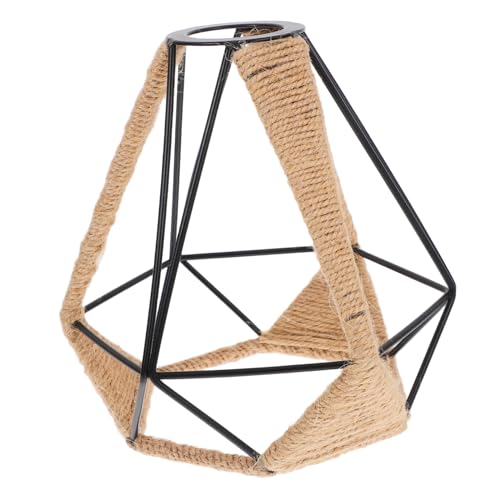 CIYODO Raffinierter Lampenschirm aus mit Seilumwicklung Vintage Hängelampe für Decken Wand Tisch und Stehlampen für Essbereiche und Stilvolle Wohnräume von CIYODO