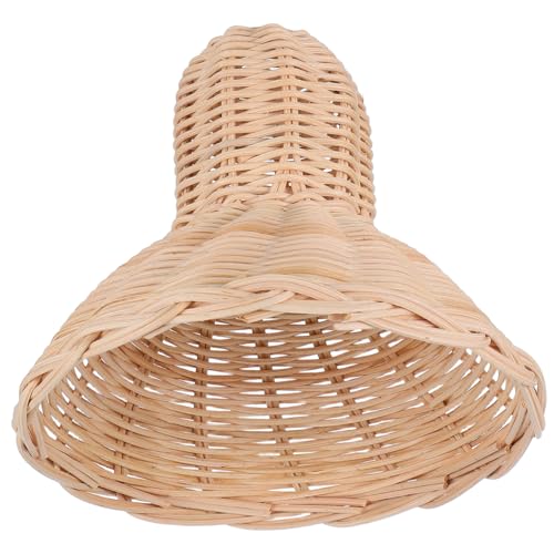CIYODO Rattan Lampenschirm Handgewebt für Tisch und Hängelampen Eleganter Wicker Lampenschirm für Bars Cafés und Teehäuser Design für Gemütliche von CIYODO