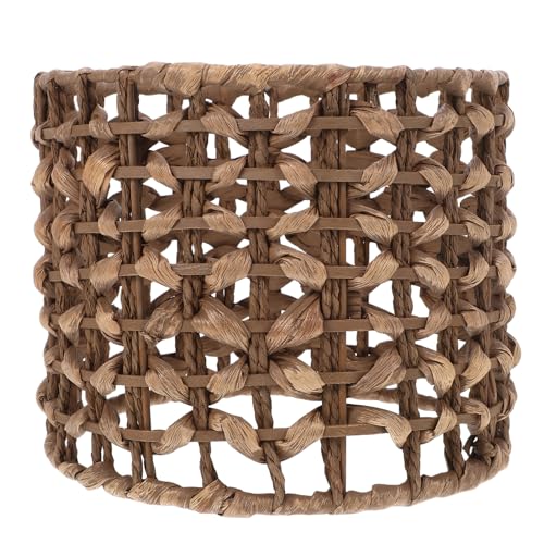 CIYODO Rattan Lampenschirm für Deckenleuchten Handgefertigter Lampenschirm aus Natürlichem Rattan für Schlafzimmer und Esszimmer Installieren und Langlebig von CIYODO