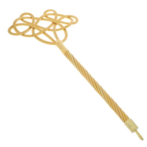 CIYODO Rattan Teppichklopfer mit Langem Griff Handgefertigt Weicher Material Staubentfernend Langlebig Geeignet für Teppiche Quilts und Heimreinigung von CIYODO