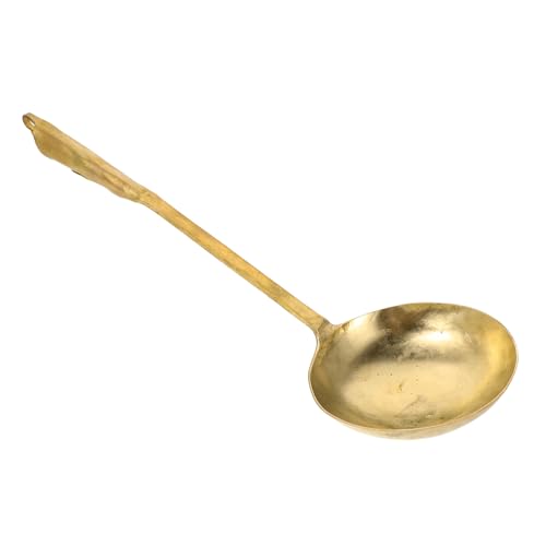 CIYODO Reine Messing Zuckermal-löffel mit Langem Griff Hitzebeständig und Oxidationsresistent Ergonomisch Gestaltet für Traditionelle Chinesische Zuckerbildkunst bei Festen und Events von CIYODO