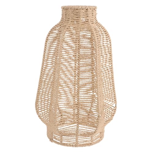 CIYODO Retro Deckenlampenschirm aus Kunststoff und Eisen Geflochtenes Boho Design Langlebige Pendelleuchte für Esszimmer Küche Schlafzimmer und Einfache Installation Vielseitig von CIYODO