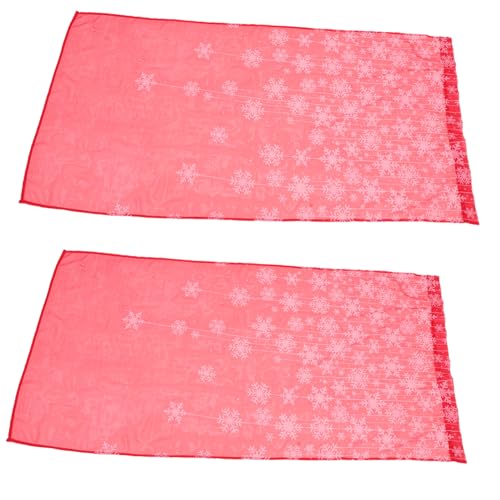 CIYODO Rote Schneeflocken Weihnachtsvorhänge Teiliges Lichtdurchlässigem Festliche Fensterdekoration für Schlafzimmer und Wohnzimmer für Weihnachtszeit CIYODO Rote Schneeflocken Weihnachtsvorhänge Teiliges Lichtdurchlässigem Festliche Fensterdekoration für Schlafzimmer und Wohnzimmer für Weihnachtszeit von CIYODO