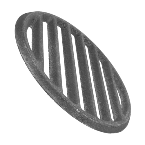 CIYODO Runder Gusseisen Grillrost Feuerstelle Ersatz Grillgitter aus Robustem Material für Gleichmäßige Hitzeverteilung und Langlebigen Einsatz Am Holzkohlegrill von CIYODO