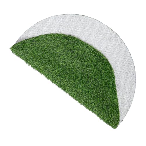 CIYODO Rundes Künstliches Gras Wetterfeste Rutschfeste Outdoor-matte Dekoratives Synthetisches Rasenteppich für Abdeckungen von Schachtdeckeln Tischläufer für Partys und Bastelprojekte CIYODO Rundes Künstliches Gras Wetterfeste Rutschfeste Outdoor-matte Dekoratives Synthetisches Rasenteppich für Abdeckungen von Schachtdeckeln Tischläufer für Partys und Bastelprojekte von CIYODO