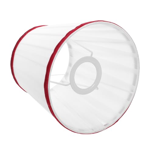 CIYODO Rustikaler Faltenlampenschirm aus Stoff Ersatz Lampenschirm für Schlafzimmer Esszimmer Wand Tischlampen Vielseitig Einsetzbar Sanftes Licht Diffuser von CIYODO
