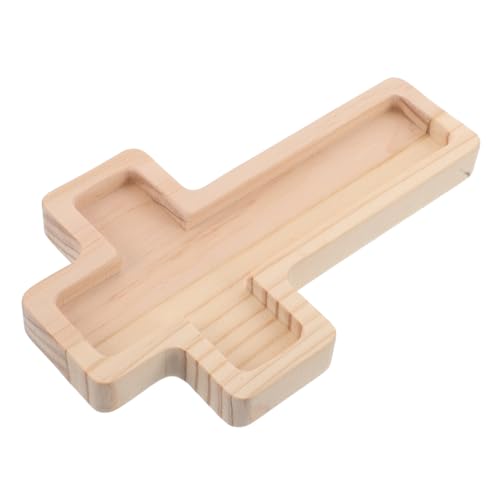 CIYODO Rustikales Holz-serviertablett Kreuzform Halloween Snackplatte Leicht Tragbar Für Party Dessert Obst Käseplatte Wohnkultur Küchen-deko von CIYODO
