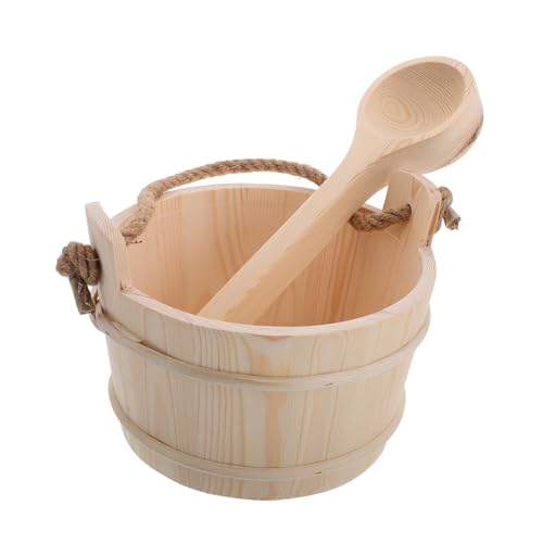 CIYODO Saunakübel Set aus Kiefernholz mit Schöpfkelle Handlich für Sauna und Fußbad Entspannender Saunagenuss für Frauen und Optimaler Dampfeffekt und Einfache Handhabung CIYODO Saunakübel Set aus Kiefernholz mit Schöpfkelle Handlich für Sauna und Fußbad Entspannender Saunagenuss für Frauen und Optimaler Dampfeffekt und Einfache Handhabung von CIYODO