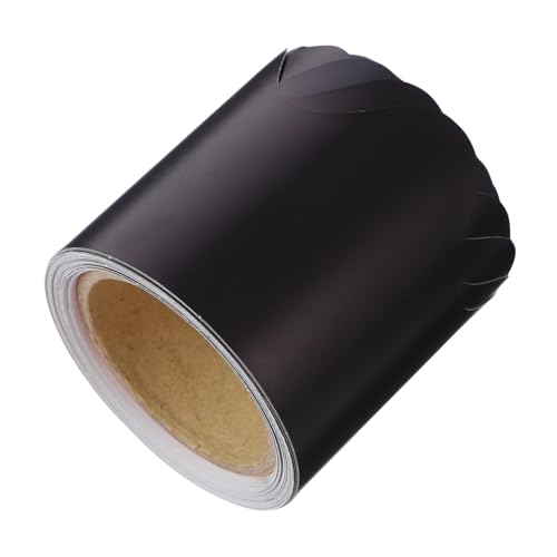 CIYODO Schwarze Bulletin Board Border aus Robustem Kupferdruckpapier Wasserfeste Praktische Tafel Randdekoration für Klassenzimmer Pinnwand Türen und Fenster Zuschneidbar und Vielseitig von CIYODO