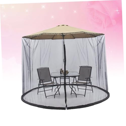 CIYODO Schwarze Terrassenschirm-abdeckung mit Moskitonetz Uv-schutz Faltbar Installieren für Garten Outdoor und Patio mit Insektenschutz CIYODO Schwarze Terrassenschirm-abdeckung mit Moskitonetz Uv-schutz Faltbar Installieren für Garten Outdoor und Patio mit Insektenschutz von CIYODO