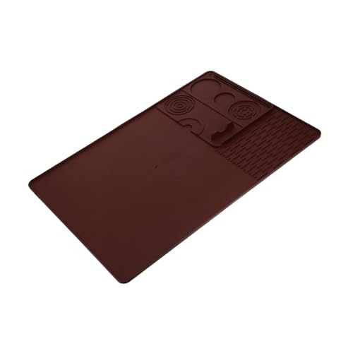 CIYODO Silikon-kaffeematte Für Espressomaschine Abnehmbar Rutschfeste Unterlage Zum Abtrocknen Von Geschirr Hitzebeständig Passt Unter Kaffeemaschine von CIYODO