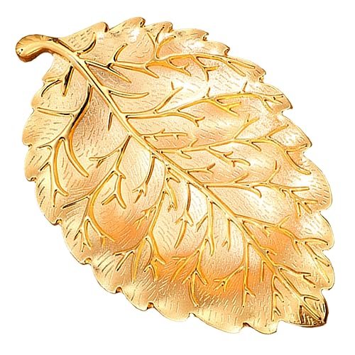 CIYODO Snack -Nussplatte Snackplatte Aufbewahrung von Snacks wiederverwendbare Platten Essenstablett Snack-Tablett Lebensmittel Serviertablett Zinklegierung Golden von CIYODO