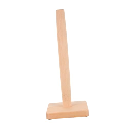 CIYODO Stabiler Toilettenpapierhalter aus Buchenholz Freistehend Praktischer Küchenrollenhalter für Bad und Küche Modernes Design Platzsparend und Vielseitig Einsetzbar von CIYODO