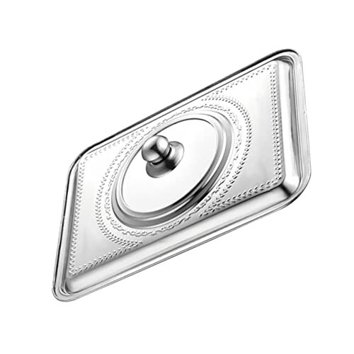 CIYODO Stilvoller Topfdeckel Edelstahl Ölabdeckung Wärmespeicherung Leicht Zu Reinigen 40x30cm Küchenhelfer CIYODO Stilvoller Topfdeckel Edelstahl Ölabdeckung Wärmespeicherung Leicht Zu Reinigen 40x30cm Küchenhelfer von CIYODO