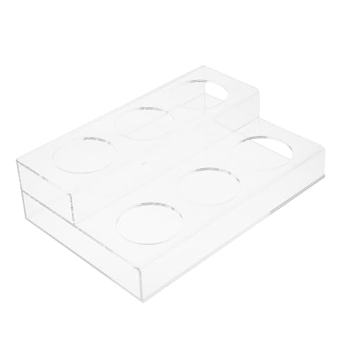 CIYODO Transparenter Slot Sirupständer aus für Kaffeebar und Küchenarbeitsplatte Multi Funktions Weinflaschenhalter mit Stabiler Bauweise und Elegantem Design von CIYODO