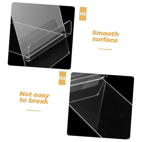 CIYODO Transparenter Verstellbarer Acryl Rezeptbuchhalter Küchenständer Multifunktional für Kochbücher Magazinhalter Desktop Organizer für Küche und Wohnzimmer von CIYODO