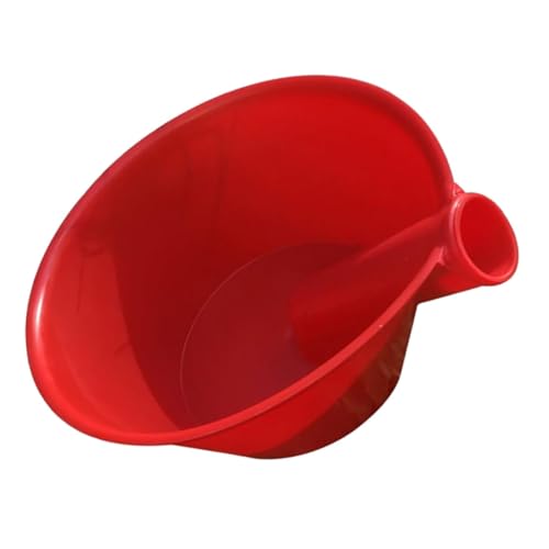 CIYODO Verdickte Kunststoff Gartenschaufel Wasserlöffel mit Langem Stiel Praktischer Gartenscoop für Vielseitiges Gießen und Reinigen im Haushalt und Garten Rot Mittelgroß von CIYODO