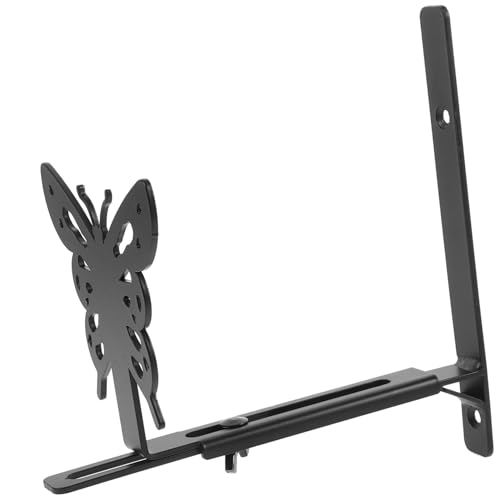 CIYODO Verstellbarer Metall Pflanzenhalter Balkon Wandhalterung Blumenampelhalter Robust Indoor Outdoor für Blumenkästen und Hängeampeln von CIYODO
