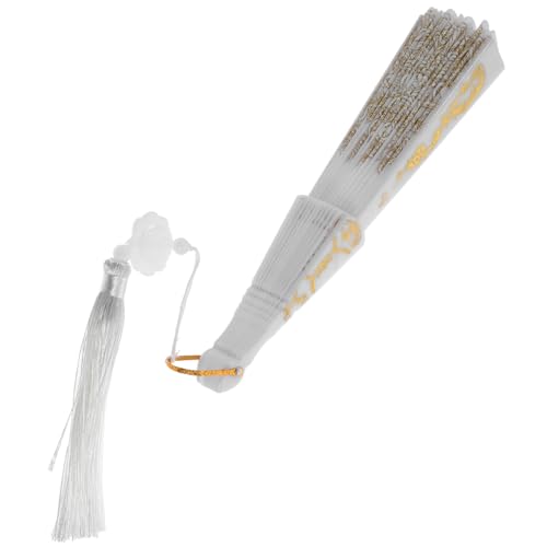 CIYODO Vintage Handfächer mit Goldener Quaste Stabiles und Leichtes Design Eleganter Handventilator für Frauen Handlich und Langlebig für Chinesische Kultur-fans CIYODO Vintage Handfächer mit Goldener Quaste Stabiles und Leichtes Design Eleganter Handventilator für Frauen Handlich und Langlebig für Chinesische Kultur-fans von CIYODO