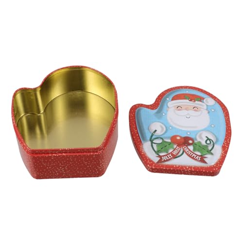 CIYODO Weihnachtliche Keksdose aus Weißblech Kleine Weihnachtsmann form Robuste Süßigkeiten aufbewahrungsbox für Plätzchen und Partygeschenke Vielseitig und Schützend für Festliche von CIYODO