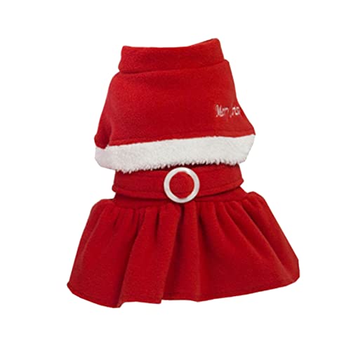 CIYODO Weihnachtlicher Haustier Rock aus Hochwertigem Polar Fleece Langlebiges für Hunde und Katzen Bequeme Festtagskleidung Niedliches Design für Welpen und Kätzchen CIYODO Weihnachtlicher Haustier Rock aus Hochwertigem Polar Fleece Langlebiges für Hunde und Katzen Bequeme Festtagskleidung Niedliches Design für Welpen und Kätzchen von CIYODO