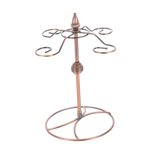 CIYODO Weinglashalter aus Eisen mit Rundem Sockel Stabiles Weinbecherhalter Tisch Platzsparend für Zuhause Bar und Restaurant von CIYODO