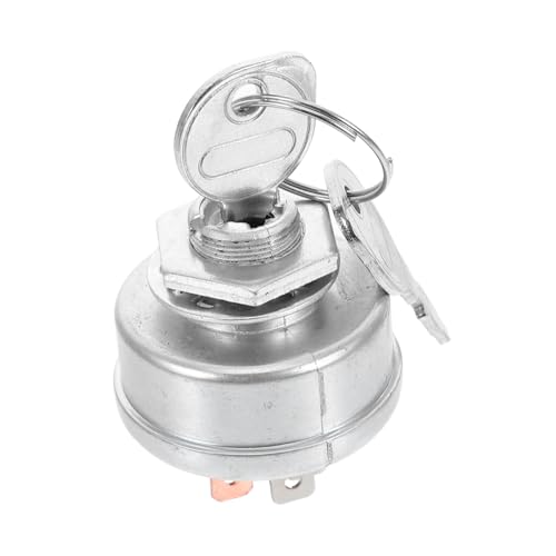 CIYODO Zündschalter für Rasenmäher Positionen Steuerung Anschlüssen Kompatibel mit Inkl Schlüssel Einfacher Austausch Ersatzteil für Rasentraktor von CIYODO