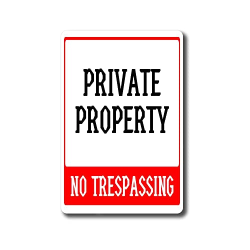 CJANY Aluminium-Warnschild "No Trespassing" aus Blech, geschützt und wetterfest, modische Küche für Aluminiumschild, 20,3 x 30,5 cm CJANY Aluminium-Warnschild "No Trespassing" aus Blech, geschützt und wetterfest, modische Küche für Aluminiumschild, 20,3 x 30,5 cm von CJANY