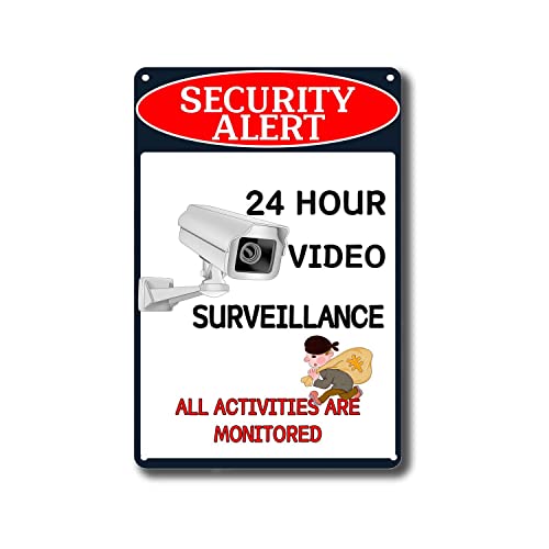 CJANY Aluminium-Warnschild mit Aufschrift "No Trespassing", Videoüberwachung, für den Außenbereich, niedliche Taverne für Aluminiumschild, 20,3 x 30,5 cm CJANY Aluminium-Warnschild mit Aufschrift "No Trespassing", Videoüberwachung, für den Außenbereich, niedliche Taverne für Aluminiumschild, 20,3 x 30,5 cm von CJANY