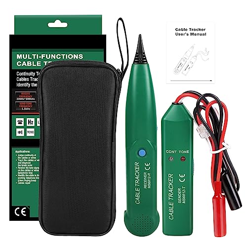 Cable Tracker, CJBIN Kabelbruch Suchgerät Mähroboter Multifunctional Cable Checker Wire Cable Tester für Netzwerk Wartung Collation, Telefonleitungstest, Kontinuitätsprüfung LAN Netzwerkkabel Tester Cable Tracker, CJBIN Kabelbruch Suchgerät Mähroboter Multifunctional Cable Checker Wire Cable Tester für Netzwerk Wartung Collation, Telefonleitungstest, Kontinuitätsprüfung LAN Netzwerkkabel Tester von CJBIN