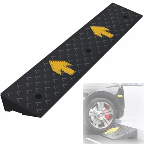 4-13 cm Hohe Handicap-Rampe, Türschwellen-Rollstuhlrampen Für Zuhause, Autorampe Für Die Garage, Einstiegsrampen Für Stufen (Size : 100x25x8cm) von CJBWJM