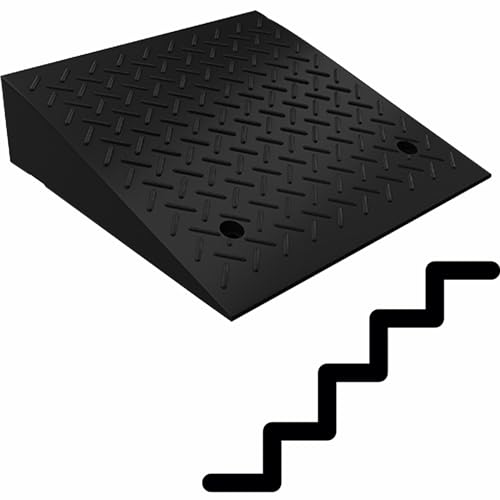CJBWJM Bordsteinrampen Türschwellenrampe 15-3cm Hoch, Schwellenrampe Rollstuhl, Türschwellenrampe Zugangsrampen Langlebigem Für Treppe Hindernissen Haus Schritte (Size : 100x30x15cm) von CJBWJM