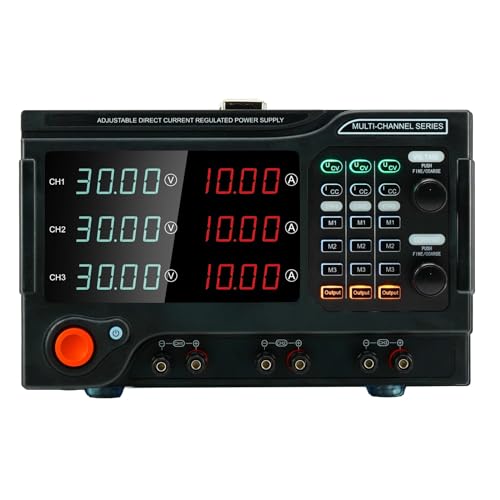 RS232 RS485 Programmsteuermodul-Netzteil, hohe Genauigkeit, Dreikanal-DC-Netzteil (Farbe: CH1 30 V 5 A, Größe: CH2 100 V 3A_CH3 30 V 5 A) von CJGDON