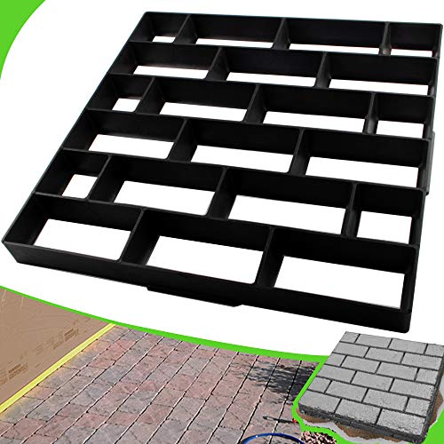 CJGQ Betonformen, Übergröße, 50 x 50 x 4,3 cm, wiederverwendbar, für Weg, Ziegelform, Trittstein, Pflaster, Rasen, Terrasse, Hof, Garten, DIY, Gehweg, Gehweg, Gehweg, Formen von CJGQ