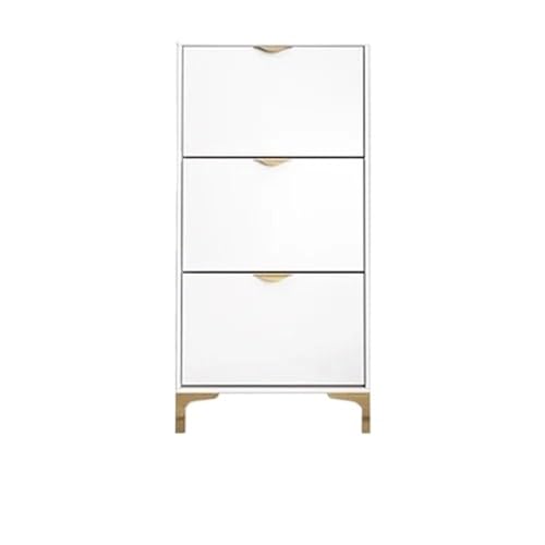CJHFR472SG Freistehend Szafka NA Buty Luxusmöbel im Eingangsbereich, Moderne, einfache Schuhschränke, Design-Organizer, platzsparendes Schuhregal, wasserdicht, weiß Schuhregal(60x17x118CM) von CJHFR472SG