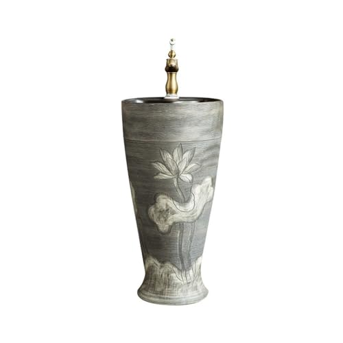CJHFR472SG Klassisch Antikes geschnitztes Standwaschbecken mit Wasserhahn und Abfluss, bodenstehendes Badezimmer-Waschbecken for den Außenbereich Waschbeckenunterschrank CJHFR472SG Klassisch Antikes geschnitztes Standwaschbecken mit Wasserhahn und Abfluss, bodenstehendes Badezimmer-Waschbecken for den Außenbereich Waschbeckenunterschrank von CJHFR472SG