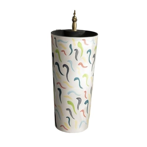 CJHFR472SG Klassisch Bemaltes Keramik-Standwaschbecken mit Wasserhahn und Abfluss-Set, bodenstehendes Waschbecken for den Außenbereich Waschbeckenunterschrank CJHFR472SG Klassisch Bemaltes Keramik-Standwaschbecken mit Wasserhahn und Abfluss-Set, bodenstehendes Waschbecken for den Außenbereich Waschbeckenunterschrank von CJHFR472SG