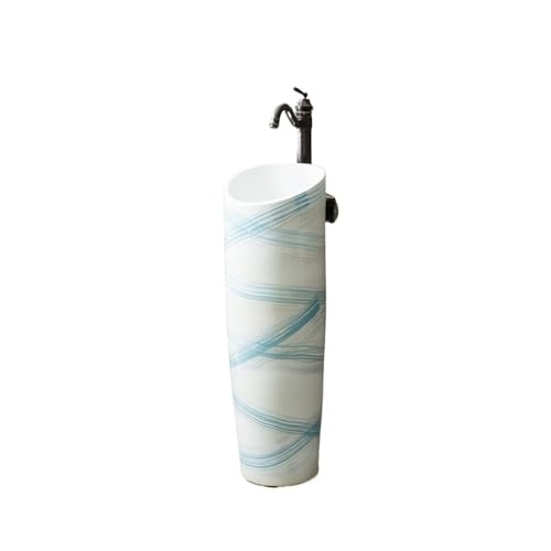 CJHFR472SG Klassisch Keramik-Waschbecken mit Standfuß und Wasserhahn sowie Abflussgarnitur, integriertes Gartenwaschbecken Waschbeckenunterschrank CJHFR472SG Klassisch Keramik-Waschbecken mit Standfuß und Wasserhahn sowie Abflussgarnitur, integriertes Gartenwaschbecken Waschbeckenunterschrank von CJHFR472SG