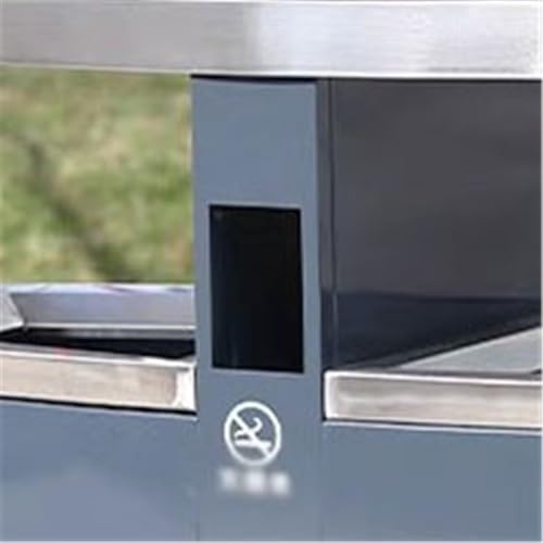 CJHFR472SG Küche Kommerzieller Mülleimer aus Edelstahl mit Doppelbox for den öffentlichen Straßenbereich im Freien Groß von CJHFR472SG