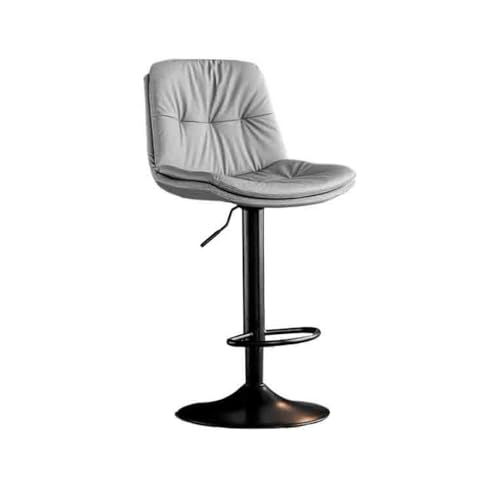 CJHFR472SG Küchenstühle Barhocker mit Hebefunktion, Drehstuhl, Leichter Luxus-Hochhocker, hohe Rückenlehne, multifunktionaler Stuhl, Inseltisch, Esszimmerstuhl Barstuhl(Grigio) von CJHFR472SG