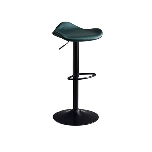 CJHFR472SG Küchenstühle Mode Bar Stuhl Eisen Hochstuhl Kann Heben Und Drehen Licht Luxus Hohe Hocker Moderne Einfache Rückenlehne Barhocker Barstuhl(Green) von CJHFR472SG